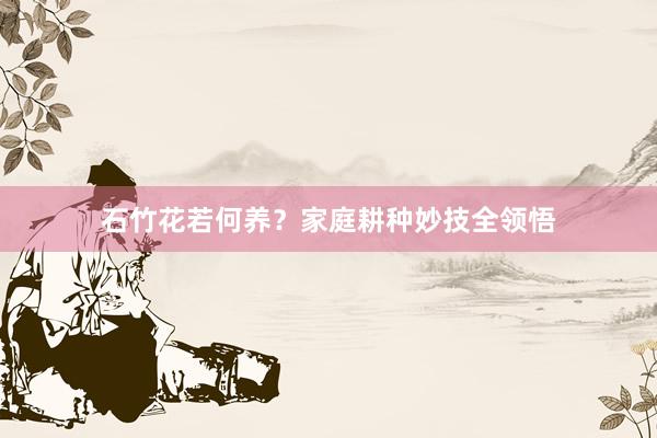 石竹花若何养?家庭耕种妙技全领悟